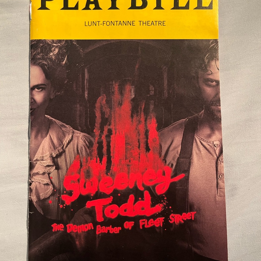 Sweeney Todd Broadway Playbill – Special Edition Cover